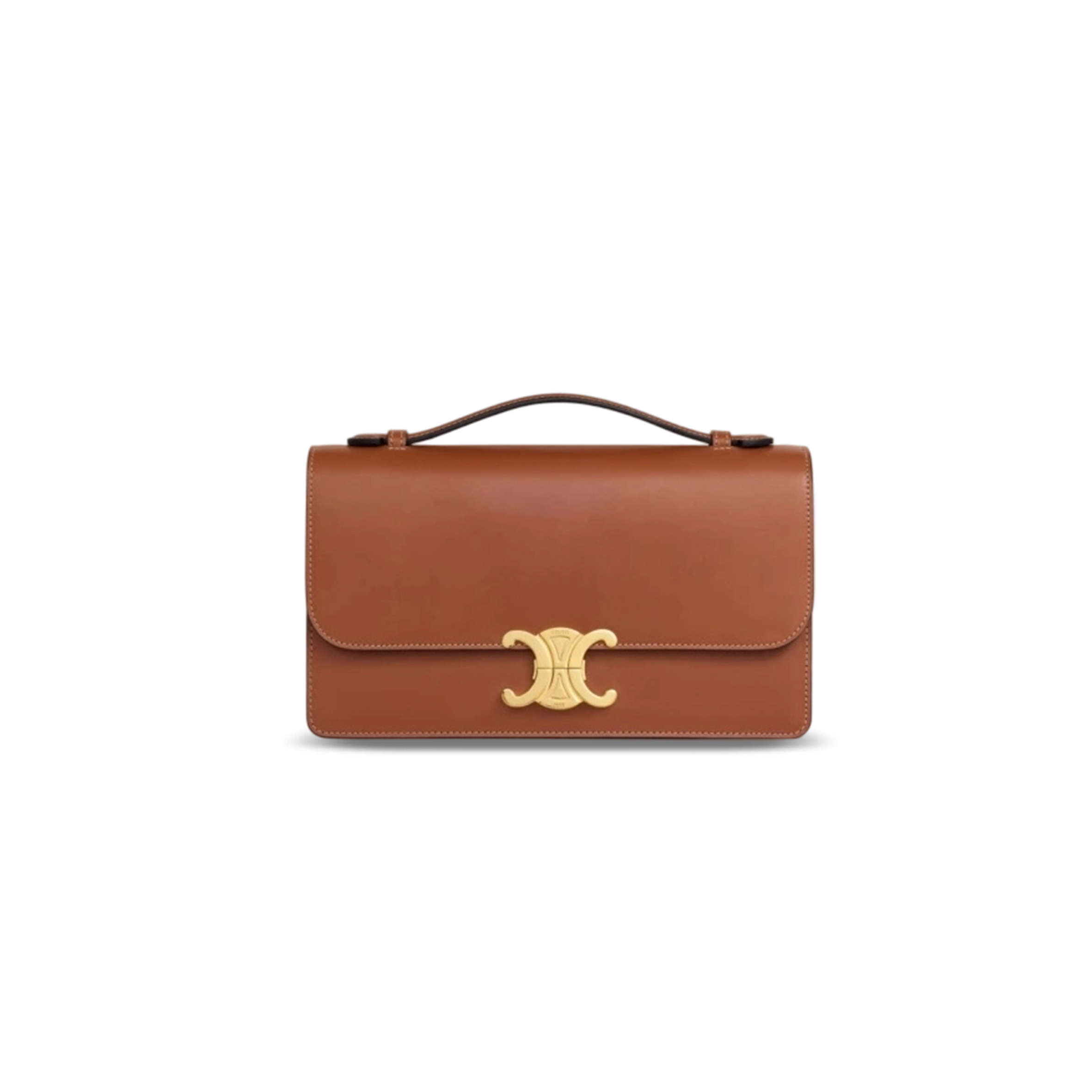 CELINE MEDIUM TRIOMPHE FOLIO IN SHINY CALFSKIN L102U3D82.38NO (25.5*14*7.5cm)